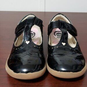 LIVIE&LUCA Classic Amica T-Strap Black Patent Leather Mary Jane Kids Shoes